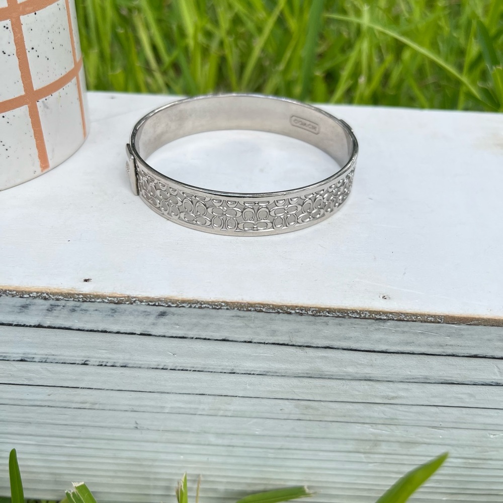 Authentic Silver Coach Bangle Y2K - Picture 8 of 12